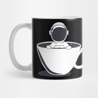 Cartoon Astronaut is in a cup with space Mug